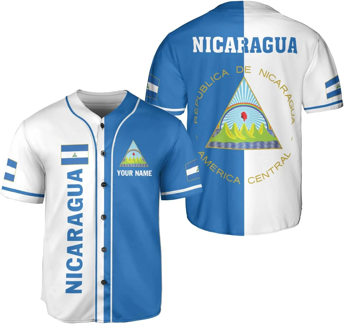 Mens Fashion Baseball Jersey - Spersonalizowana koszulka baseballowa męska z nadrukiem