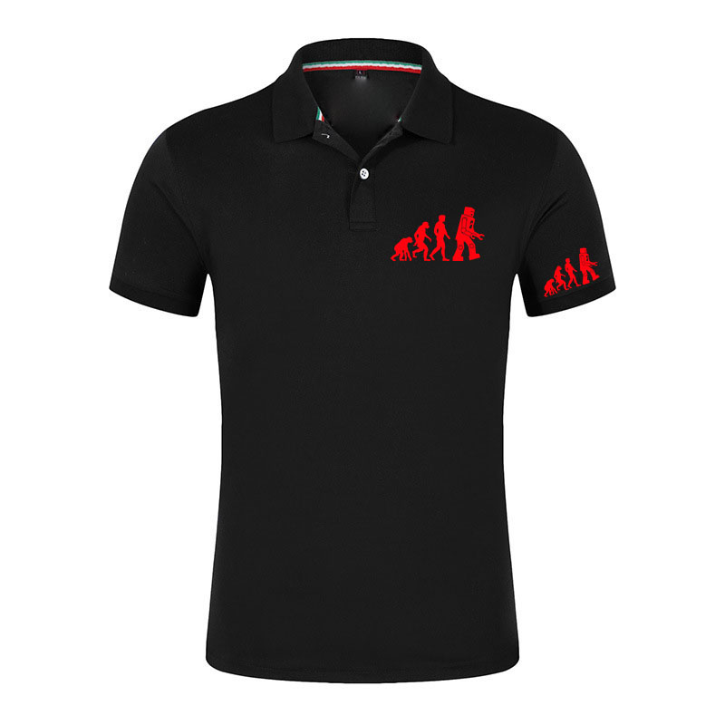Men'S Fashion Evolution - Męska koszulka polo z kołnierzykiem, oddychająca,
