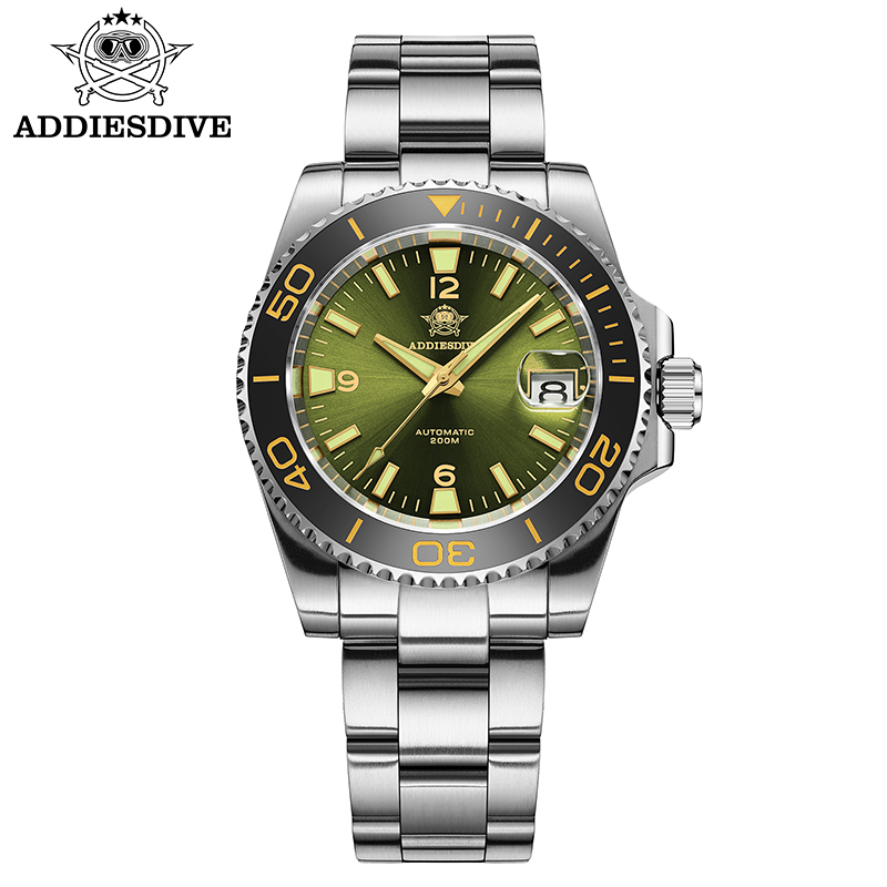 Mens Fashion Watch - ADDIESDIVE Nowy Zegarek Nurkowy Męski Prezent