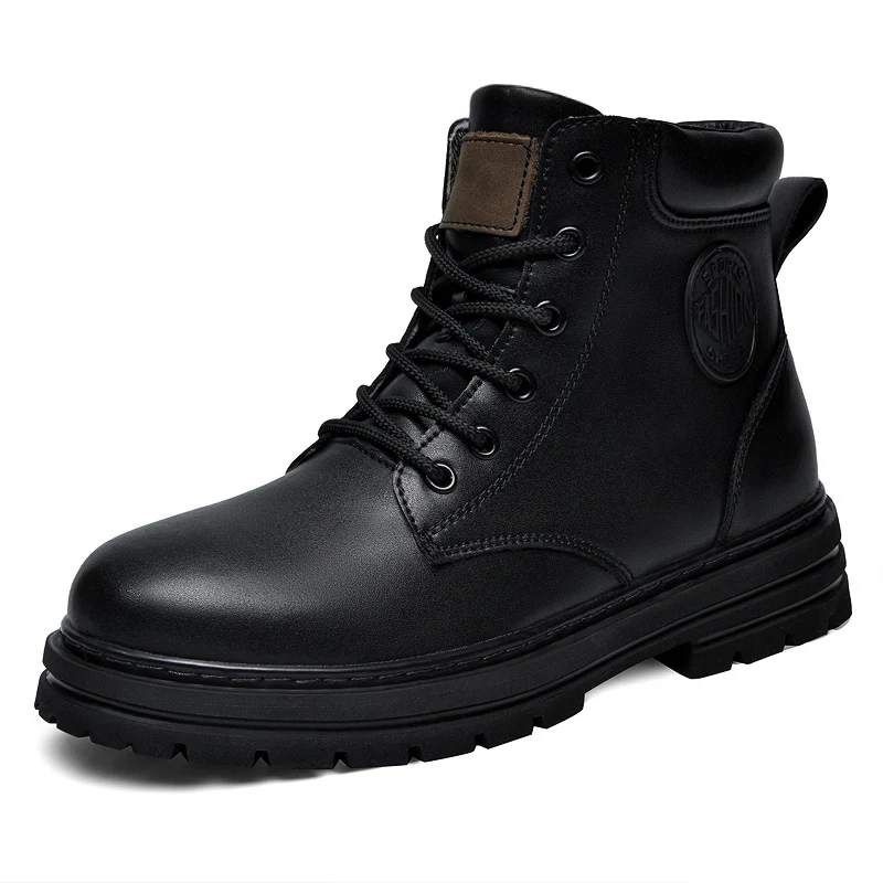 Fashion Men'S Boots - Duże rozmiary 49 50 Zimowe czarne