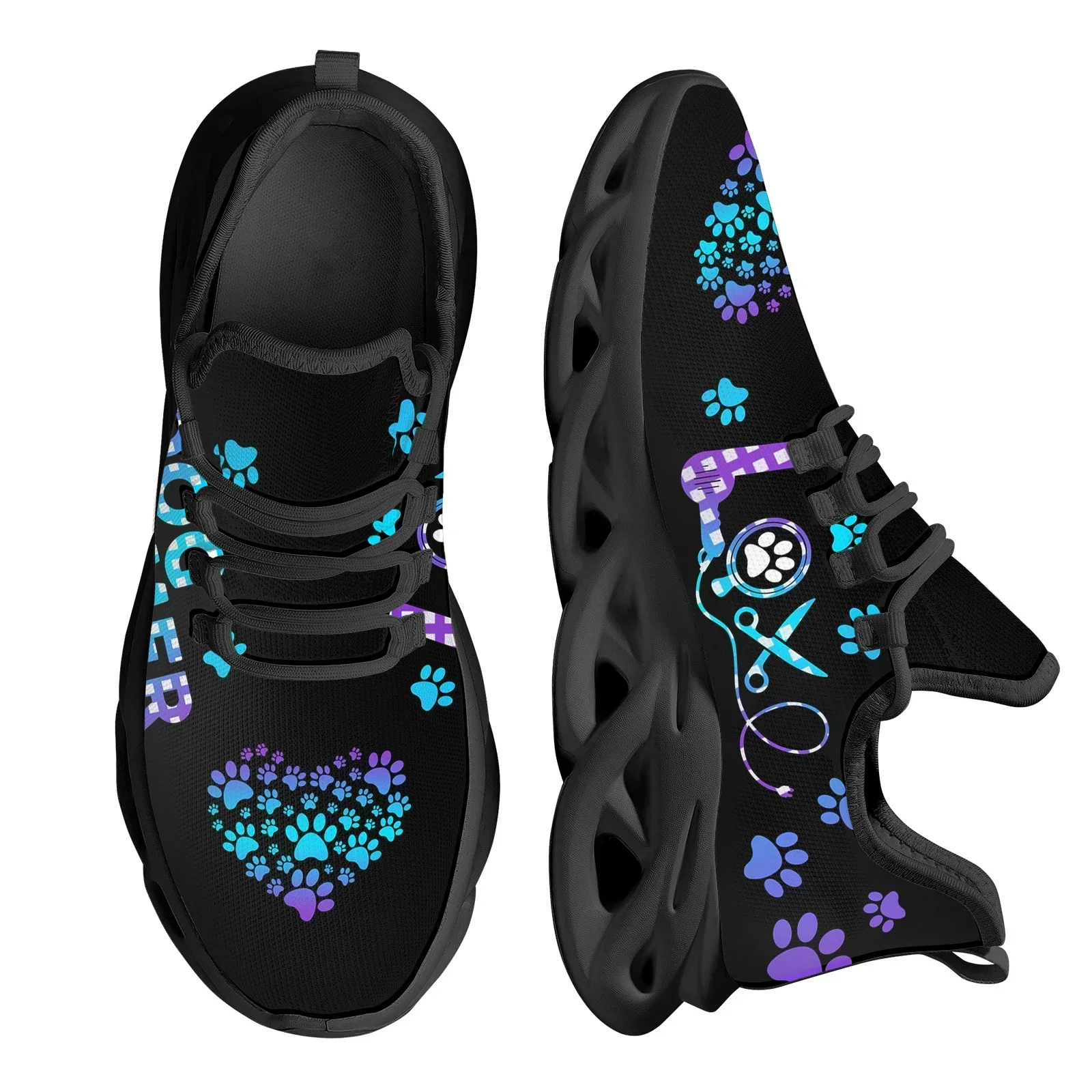 Mens Fashion Zapatos - Damskie przewiewne sneakersy z siateczki Dog