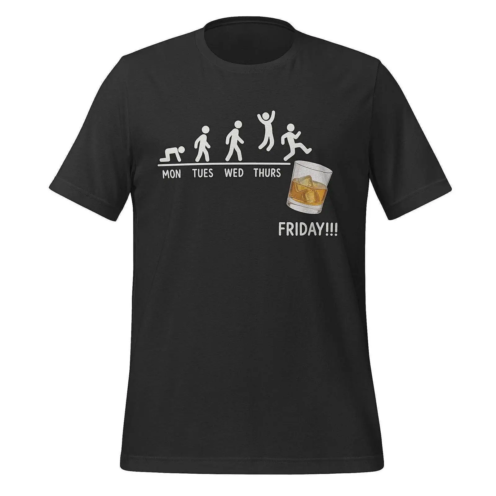 Men'S Fashion Evolution - Koszulka dla miłośników whisky, zabawna, piątkowa