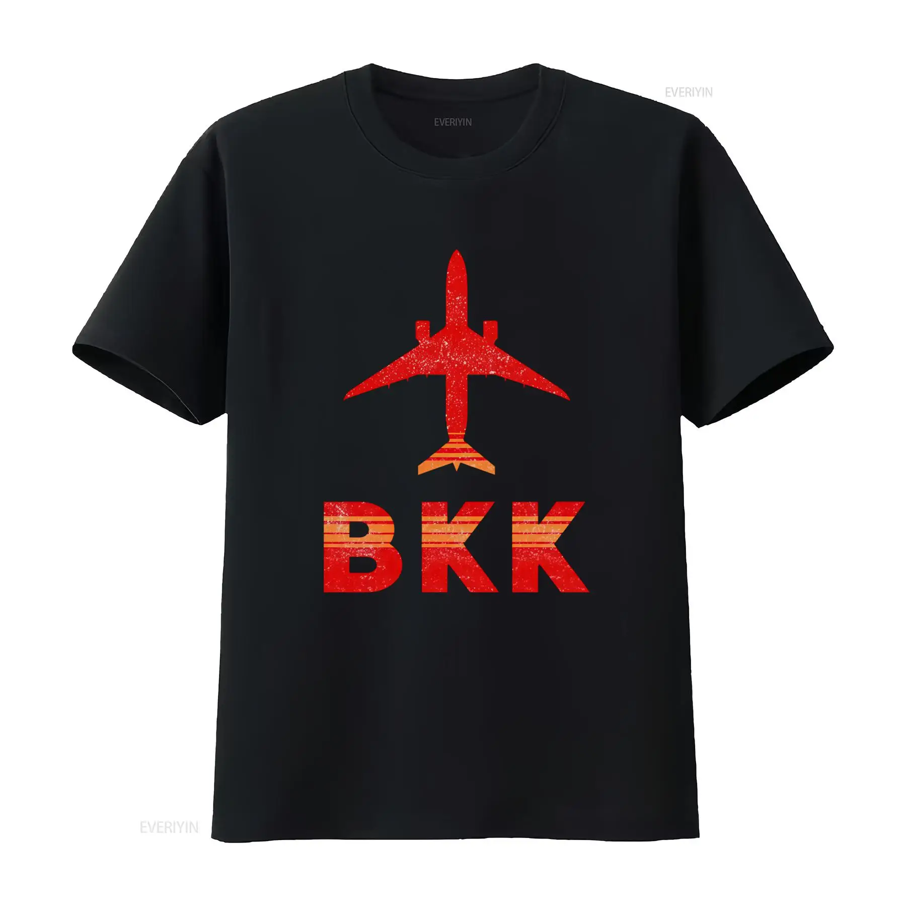 Mens Fashion Bangkok - Koszulka z nadrukiem samolotu, lotnisko Suvarnabhumi