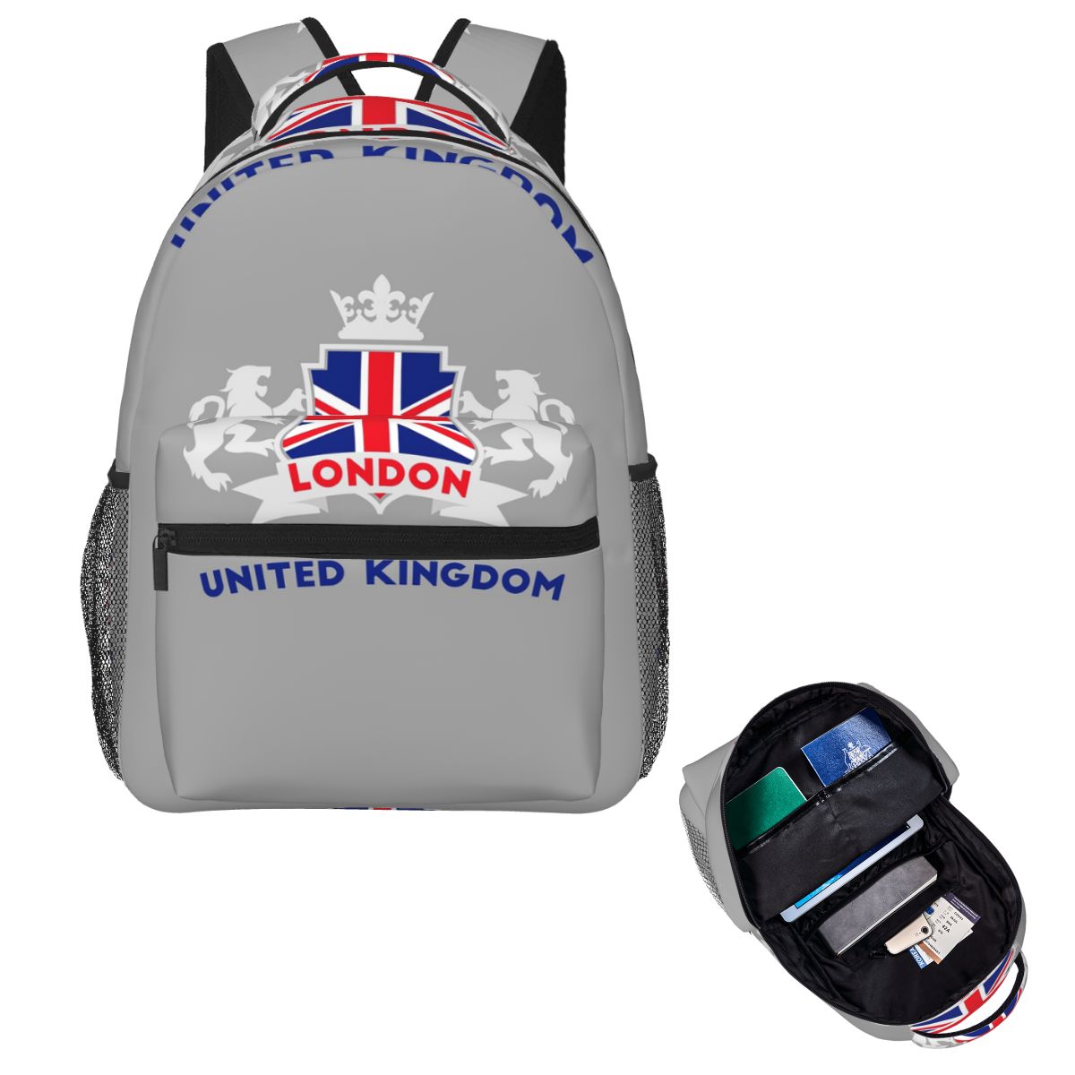 Men'S Fashion Uk - Plecak podróżny z flagą Union Jack