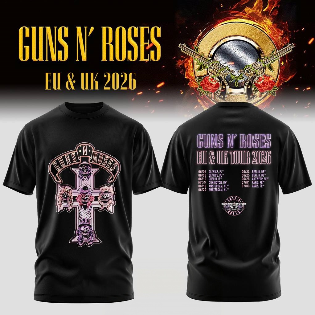 Men'S Fashion Uk - Koszulka z grafiką Guns N' Roses