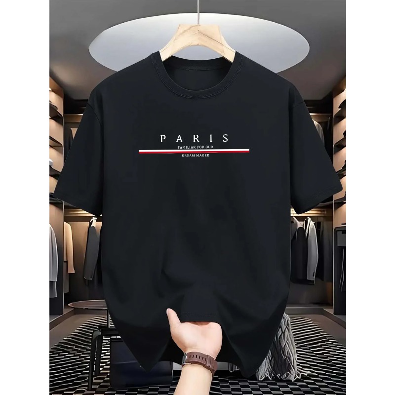 Paris Fashion Men - Męska koszulka z krótkim rękawem, wykonana