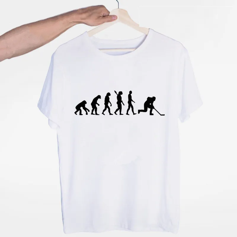 Men'S Fashion Evolution - Męska ewolucja hokej na lodzie koszulka