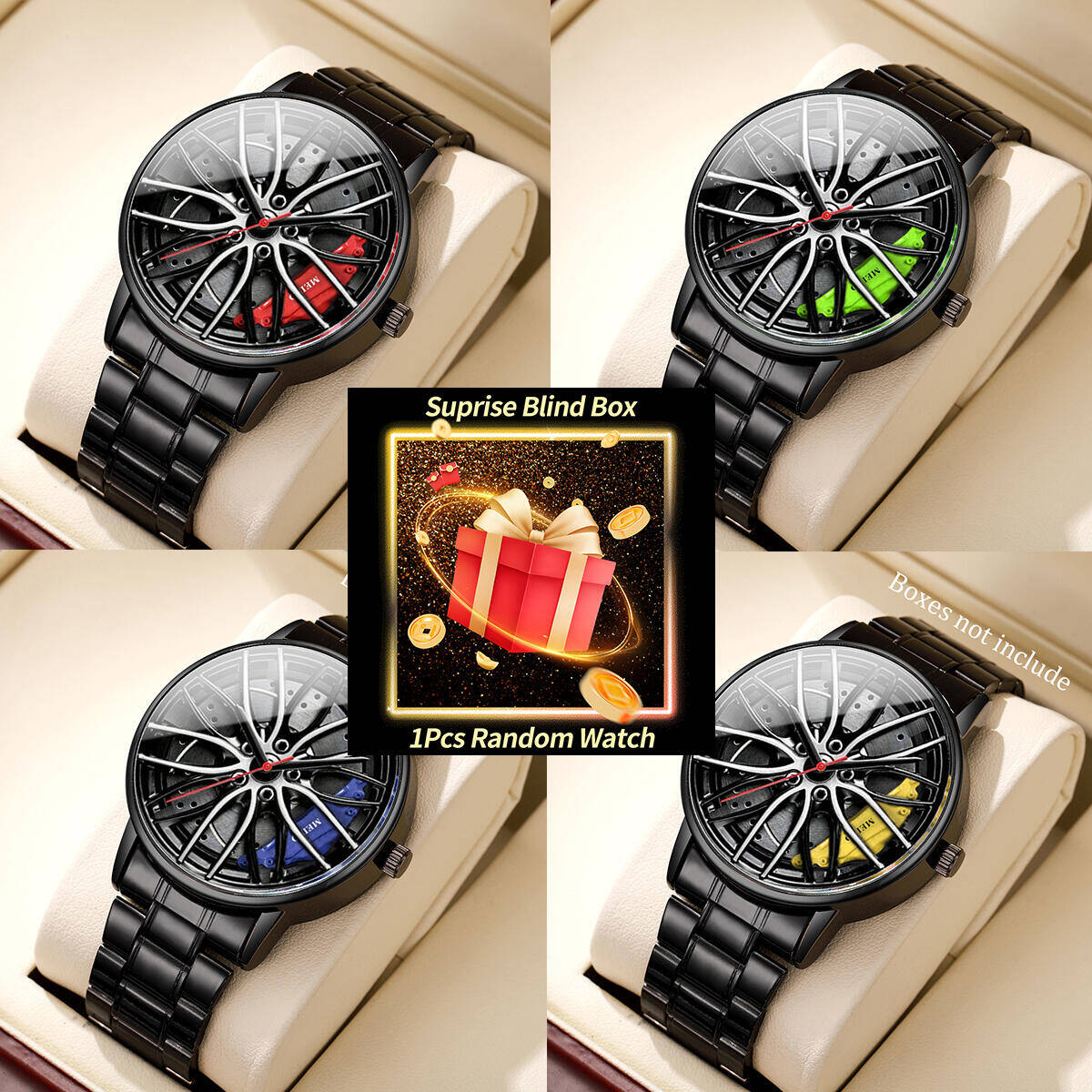 Mens Fashion Watch - 1 szt. Niespodzianka Tajemniczy Zegarek Blind