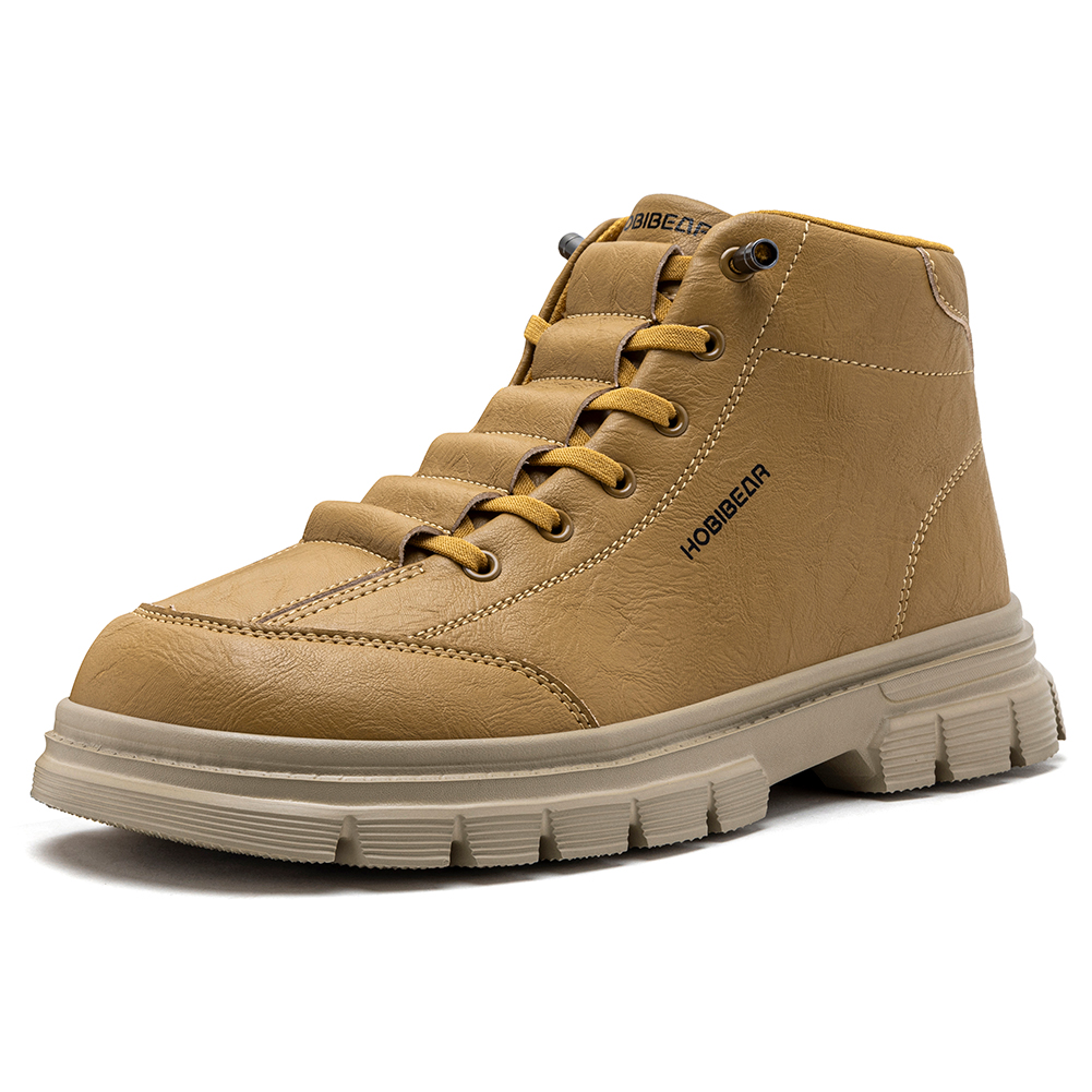 Fashion Men'S Boots - HOBIBEAR Męskie Botki z Szerokim Przestrzeniem