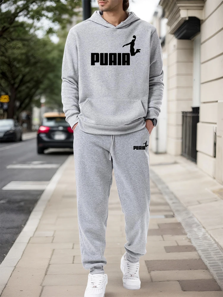 Men'S Fashion Usa - Męski Zestaw/Bluza z Kapturem/Spodnie 2026 Jesień