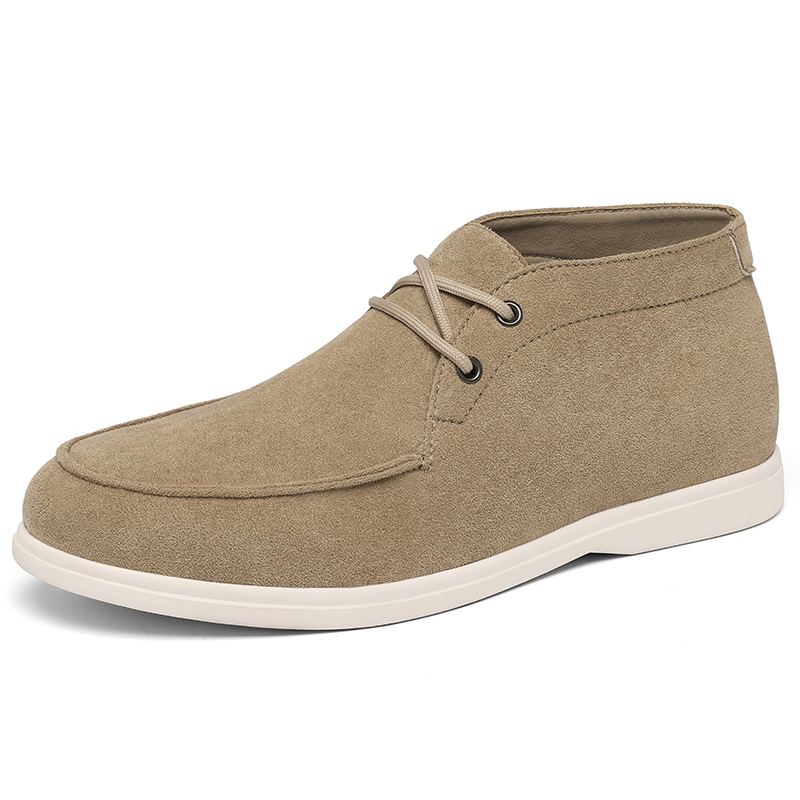 Fashion Men'S Boots - Klasyczne brytyjskie botki chukka ze skóry