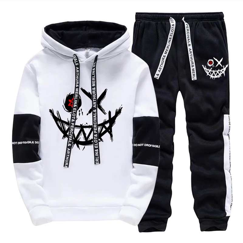 Men'S Fashion Usa - Męski Zestaw/Bluza z Kapturem/Spodnie 2026 Jesień