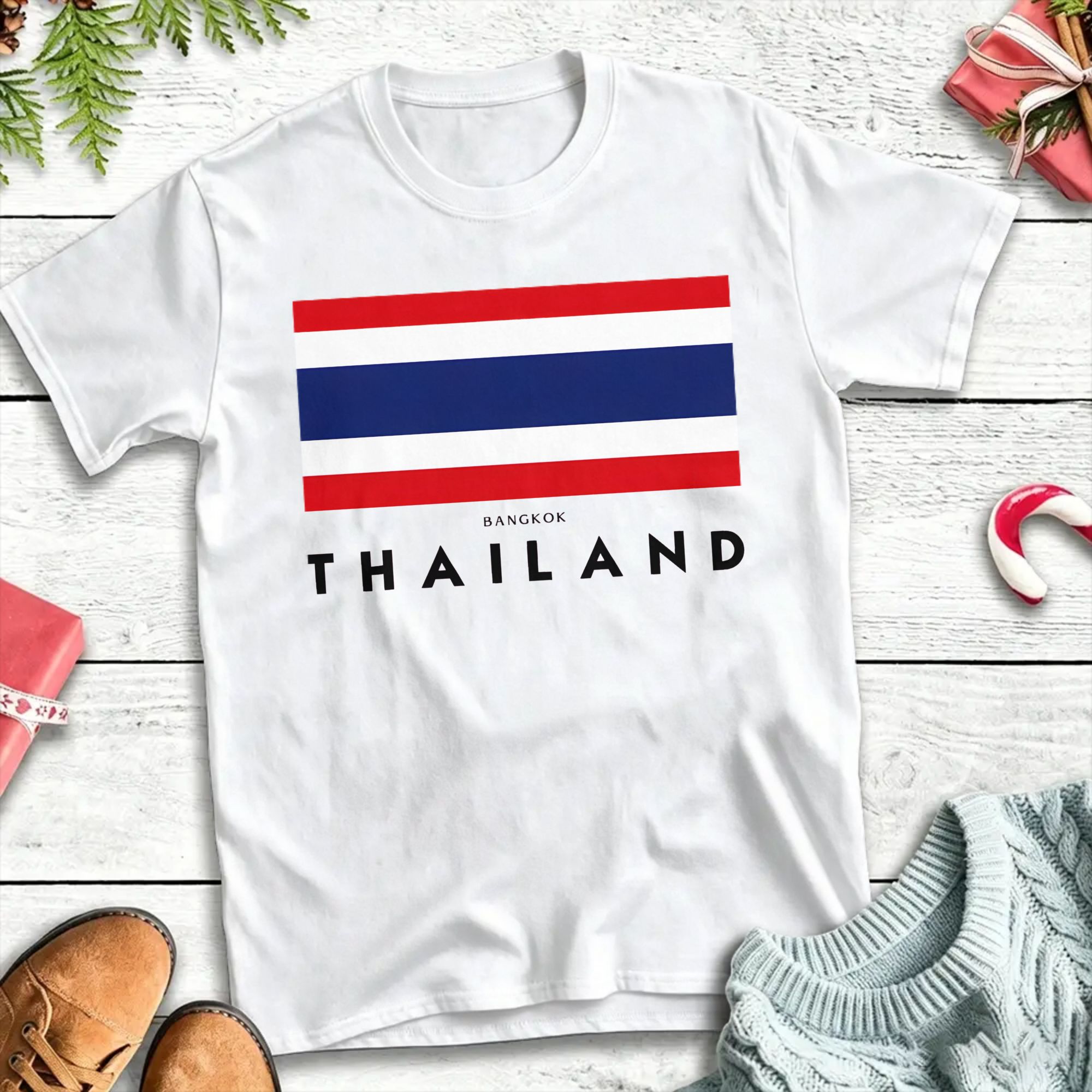 Mens Fashion Bangkok - Koszulka Streetwear Letnia Bangkok Tajlandia Moda