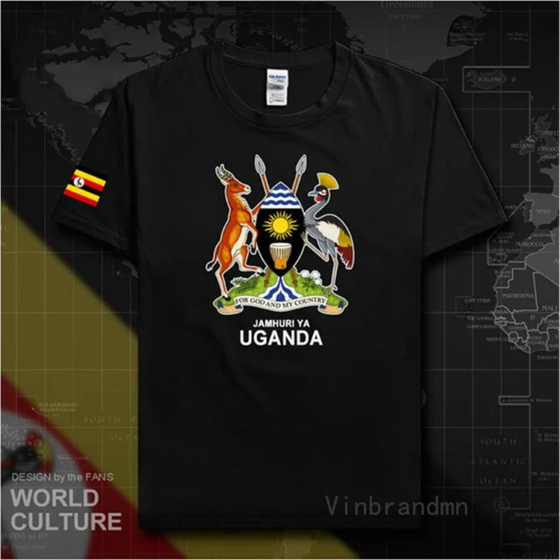 Men Fashion Uganda - Uganda Ugandjscy Mężczyźni Koszulka Fajne Modne