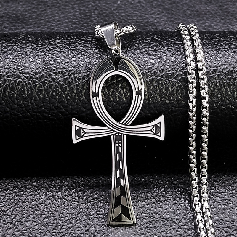Men Fashion Egypt - Egipt Ankh krzyż klucz życia naszyjnik