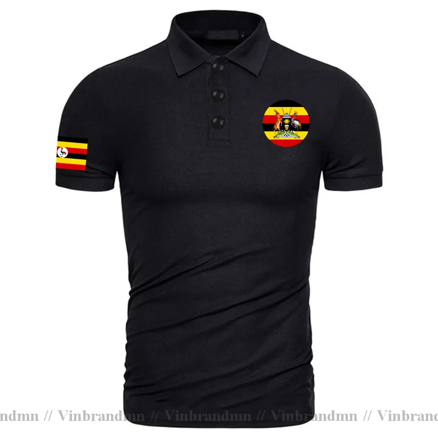 Men Fashion Uganda - Uganda Ugandia Męskie Koszulki Polo Moda