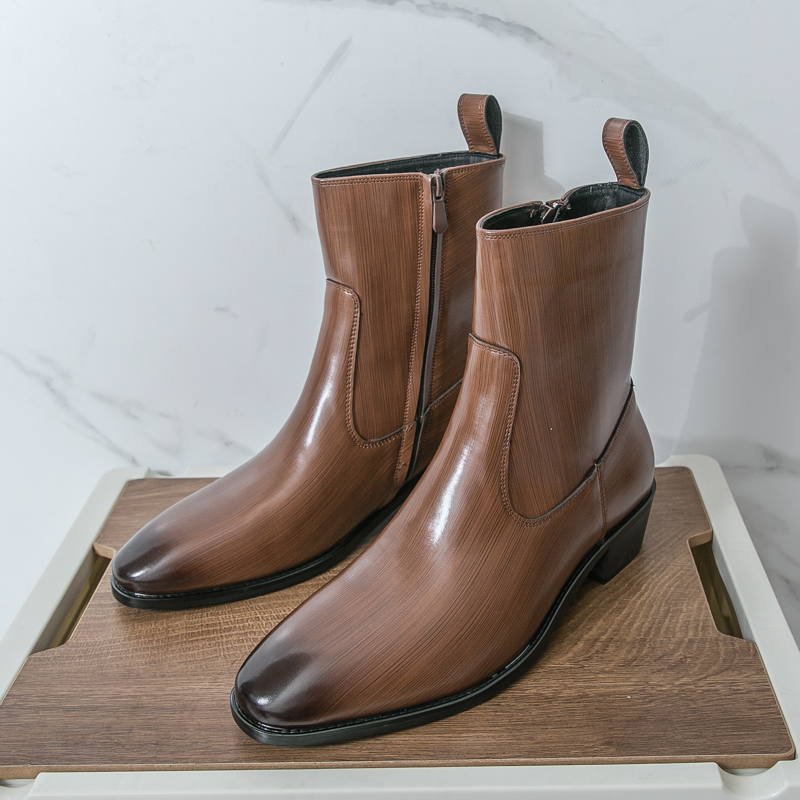 Klasyczne wygodne botki Botas  – Fashion Men'S Boots recenzja i cena