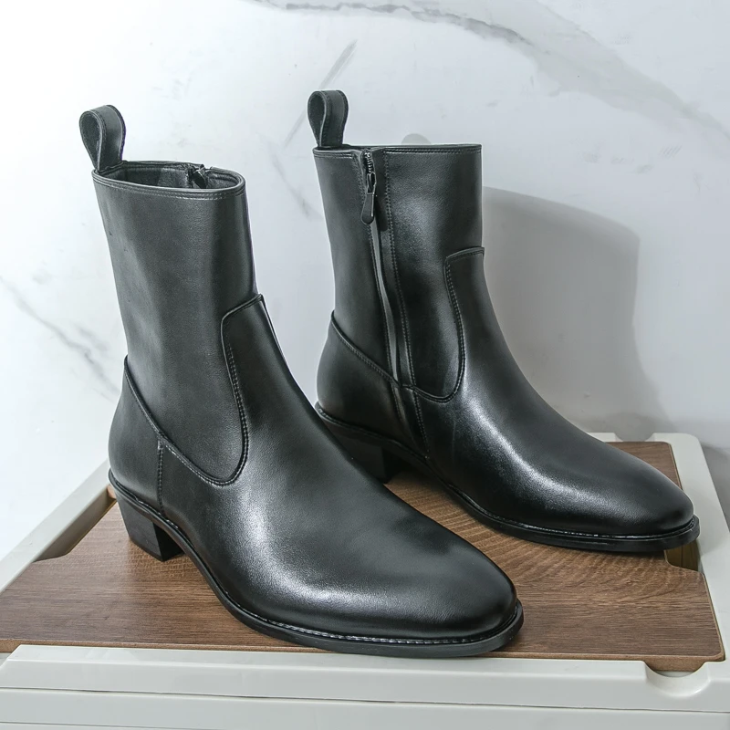Klasyczne wygodne botki Botas  – Fashion Men'S Boots recenzja i cena
