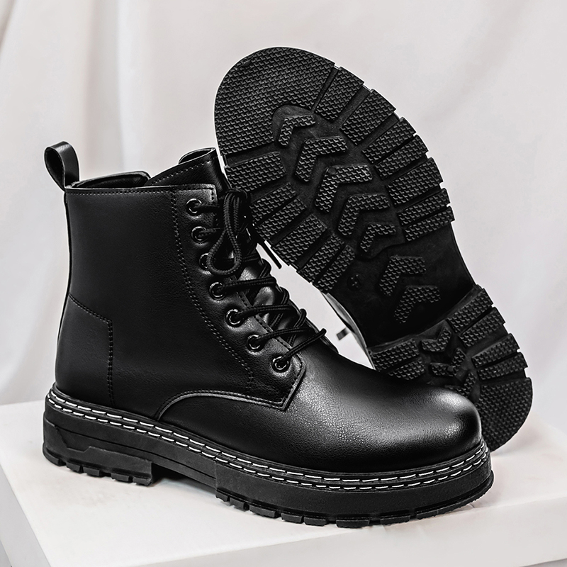Męskie czarne lakierowane buty – Fashion Men'S Boots recenzja i cena