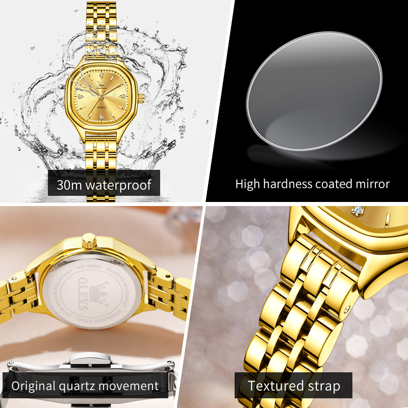 OLEVS 5888 Zegarki Damskie Zło – Mens Fashion Watch recenzja i cena