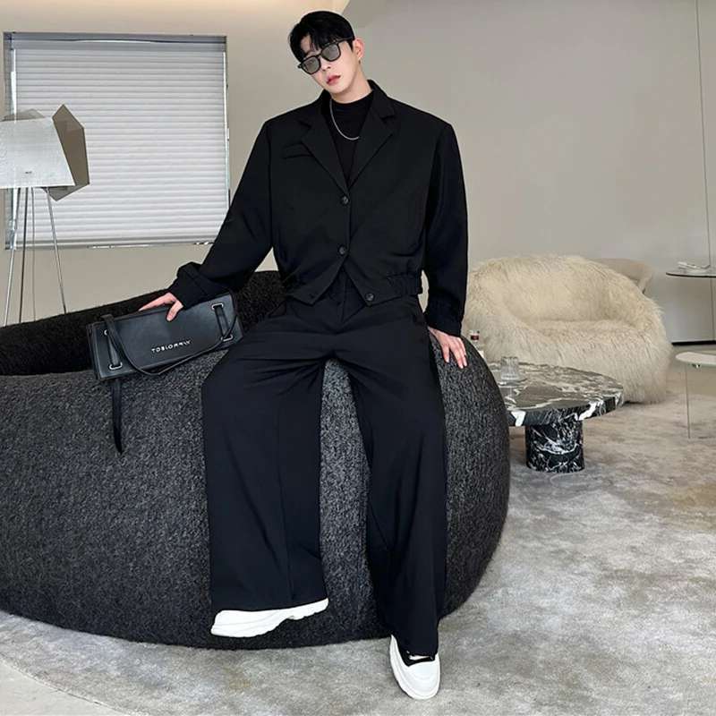 LUZHEN Wiosenna marynarka z ko – Mens Fashion Blazer recenzja i cena