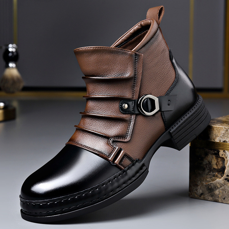 Jesienno-zimowe retro botki mę – Fashion Men'S Boots recenzja i cena