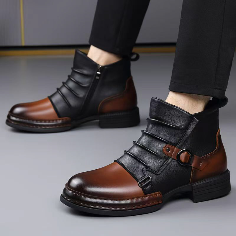 Jesienno-zimowe retro botki mę – Fashion Men'S Boots recenzja i cena