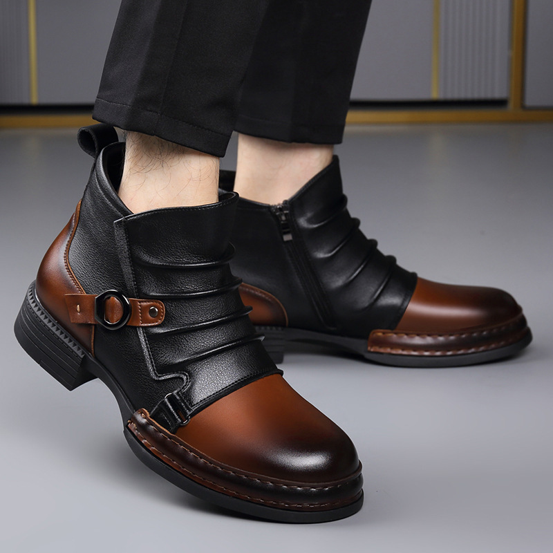 Jesienno-zimowe retro botki mę – Fashion Men'S Boots recenzja i cena