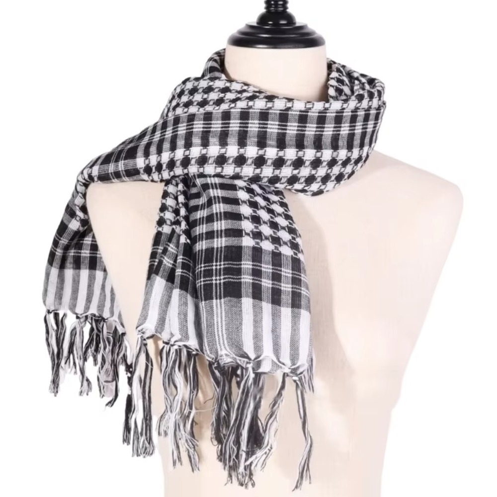 Duża arabska chusta Shemagh z  – Men'S Fashion Head Scarf recenzja i cena