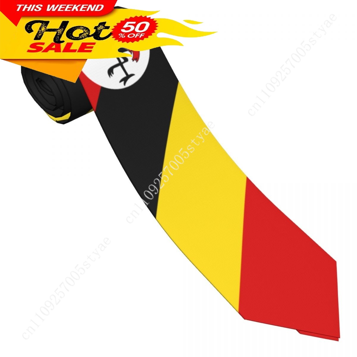 Krawat z flagą Ugandy, emblema – Men Fashion Uganda recenzja i cena