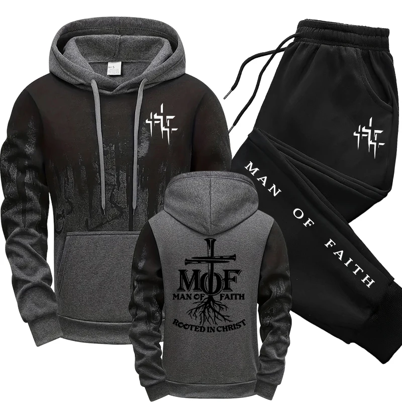 Męski dres Man of Faith: bluza – Men'S Winter Fashion recenzja i cena