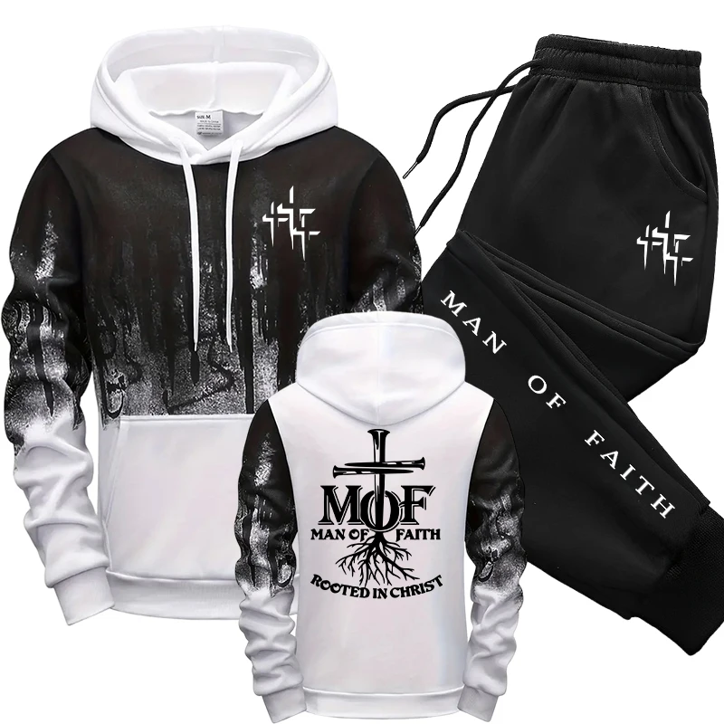 Męski dres Man of Faith: bluza – Men'S Winter Fashion recenzja i cena