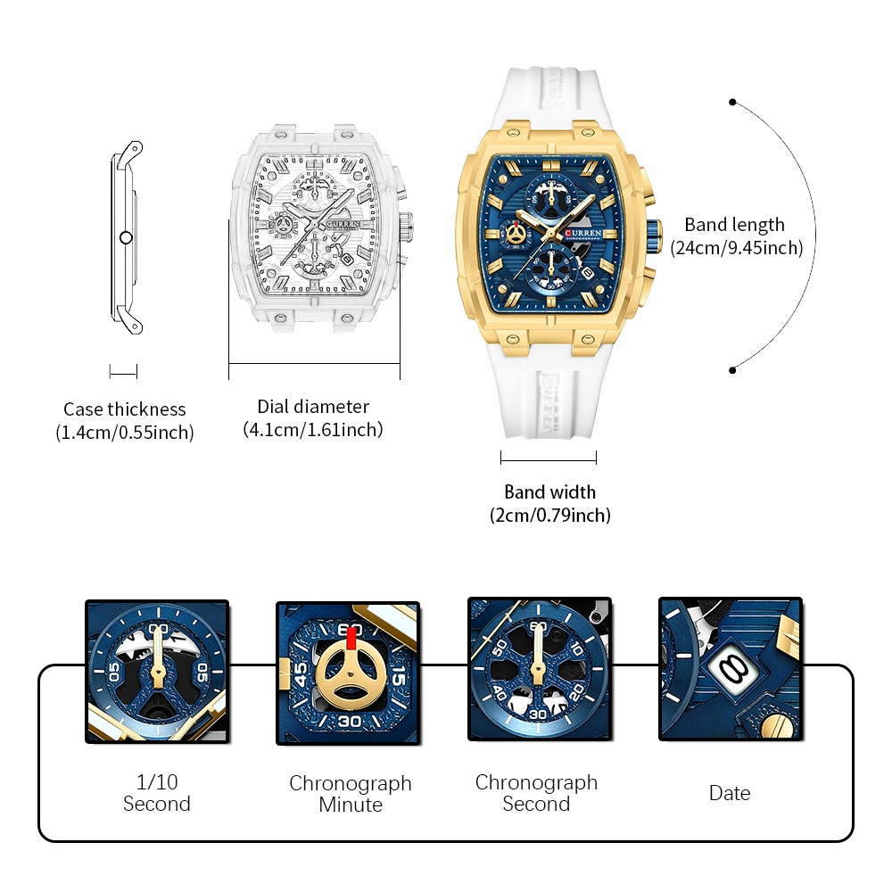 CURREN Luksusowy Zegarek Męski – Mens Fashion Watch recenzja i cena