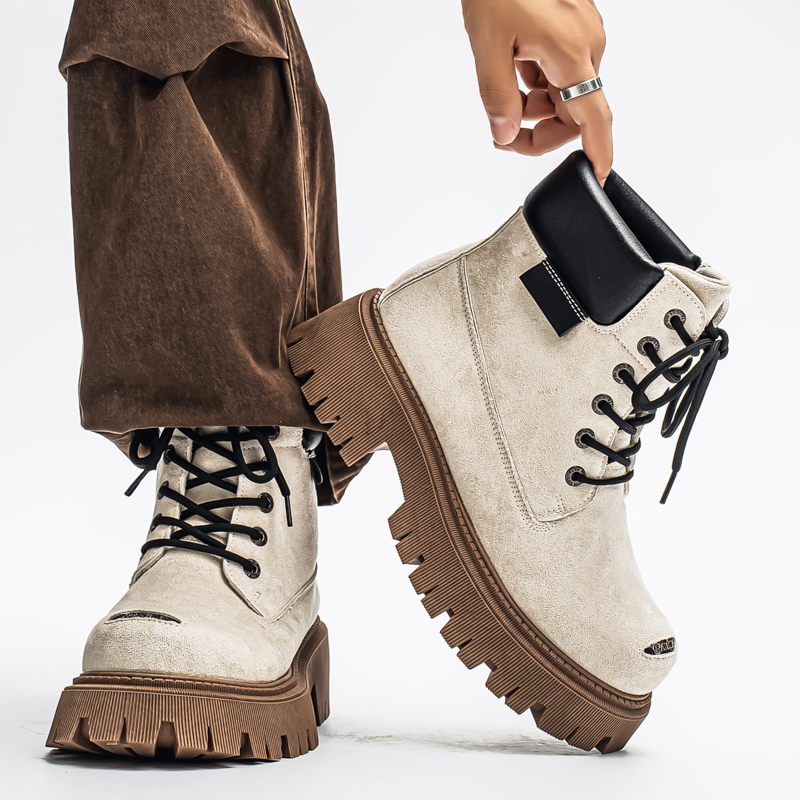 Klasyczne wysokie buty outdoor – Fashion Men'S Boots recenzja i cena