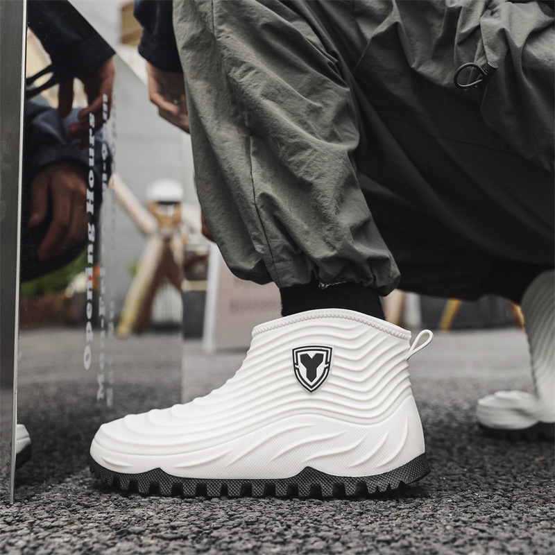Męskie buty przeciwdeszczowe,  – Mens Fashion Zapatos recenzja i cena