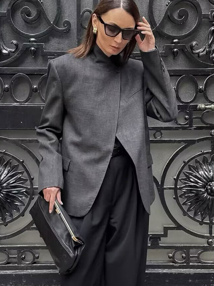 Żakiet damski w kratę na wiosn – Mens Fashion Blazer recenzja i cena