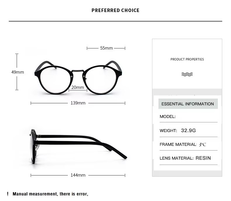 Moda przezroczyste okrągłe oku – Men'S Fashion Glasses 2026 recenzja i cena