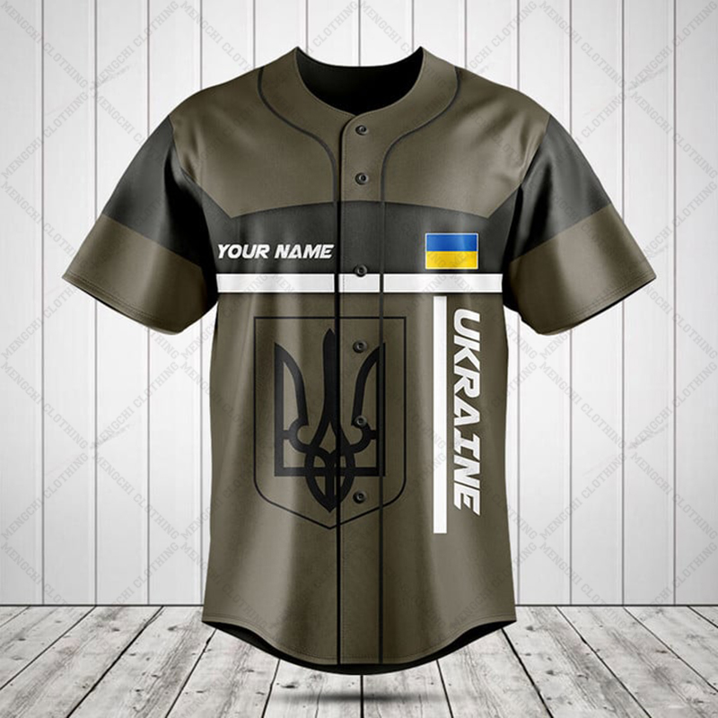 Koszulka z grafiką ukraińskiej – Mens Fashion Baseball Jersey recenzja i cena