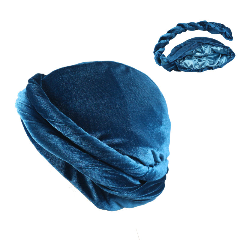 Jednokolorowy męski aksamitny  – Men'S Fashion Head Scarf recenzja i cena