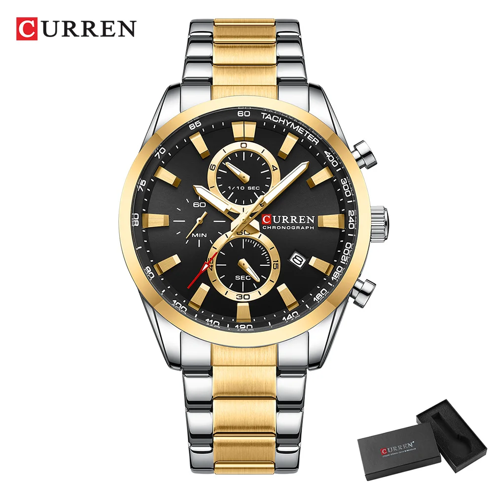 CURREN Casual Quartz Chrono Sp – Mens Fashion Watch recenzja i cena