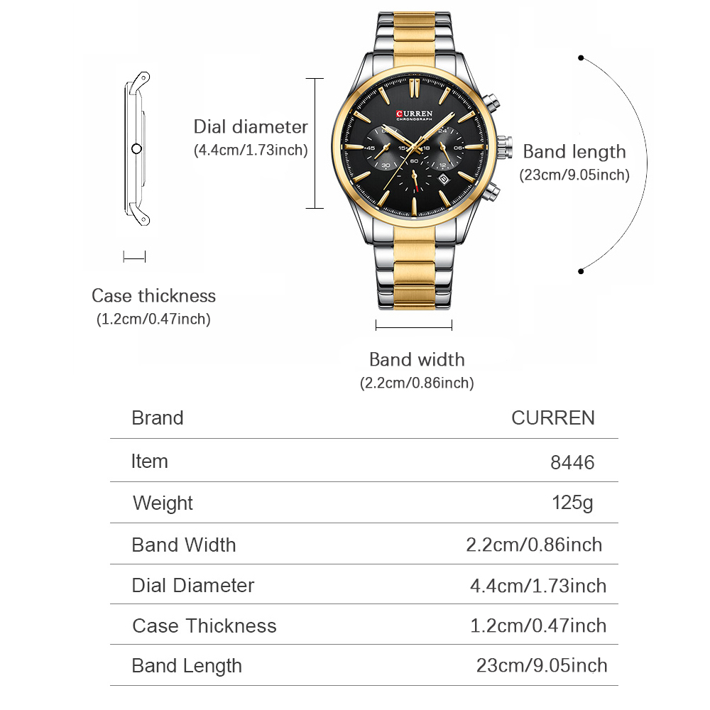 CURREN Casual Quartz Chrono Sp – Mens Fashion Watch recenzja i cena