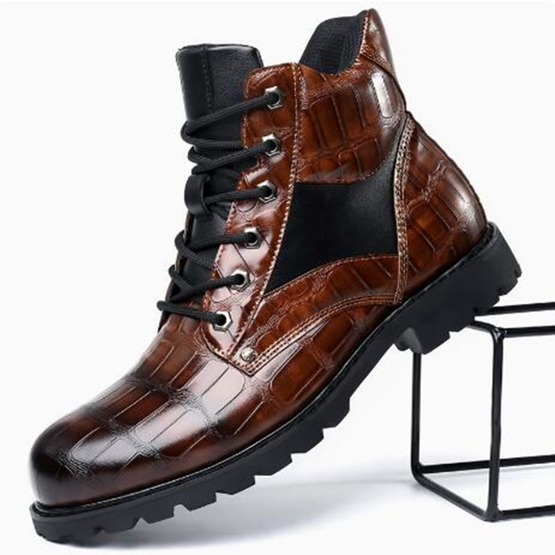 Luksusowe męskie botki z wzore – Mens Fashion Zapatos recenzja i cena