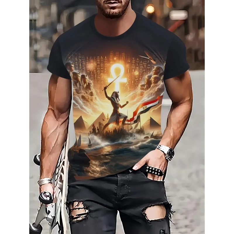 Koszulka męska z grafiką staro – Men Fashion Egypt recenzja i cena