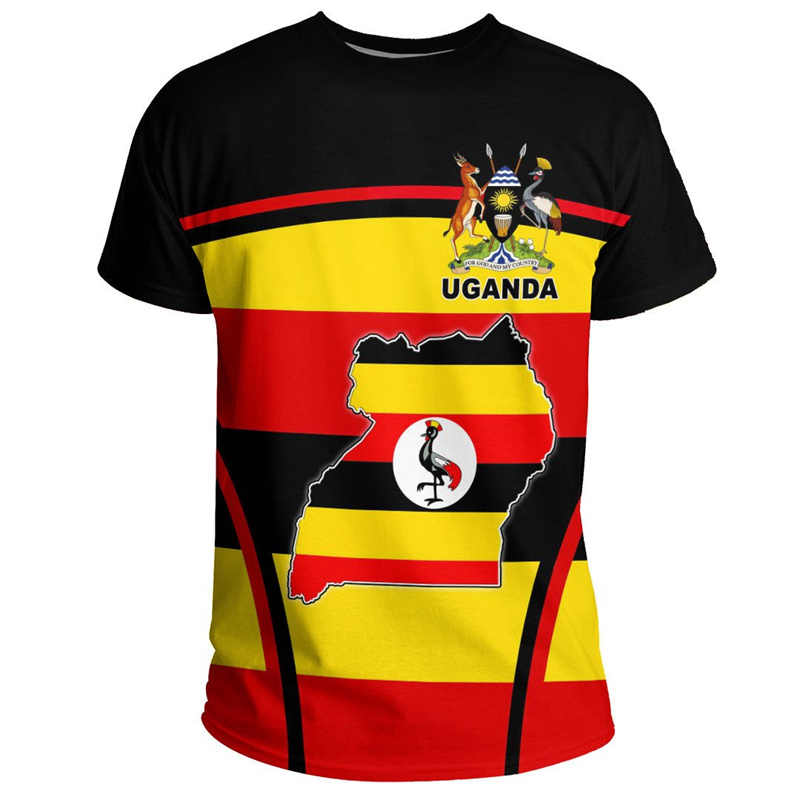 Modna koszulka Uganda z nadruk – Men Fashion Uganda recenzja i cena
