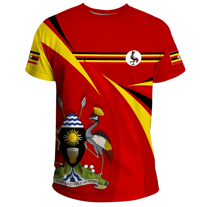 Modna koszulka Uganda z nadruk – Men Fashion Uganda recenzja i cena