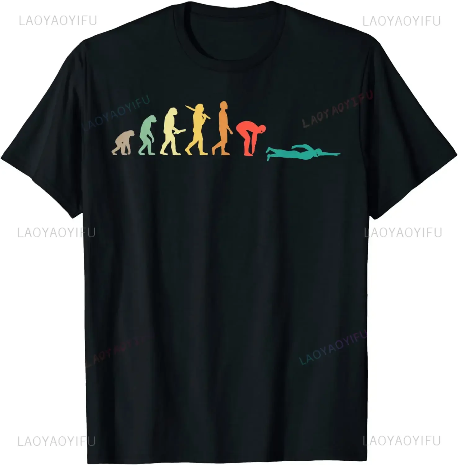 Retro Graphic Swimming Evoluti – Men'S Fashion Evolution recenzja i cena
