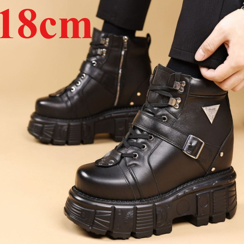 Męskie buty motocyklowe ze skó – Fashion Men'S Boots recenzja i cena