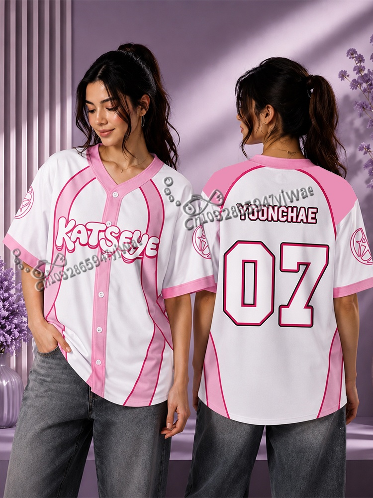 Różowa koszulka baseballowa Ca – Mens Fashion Baseball Jersey recenzja i cena