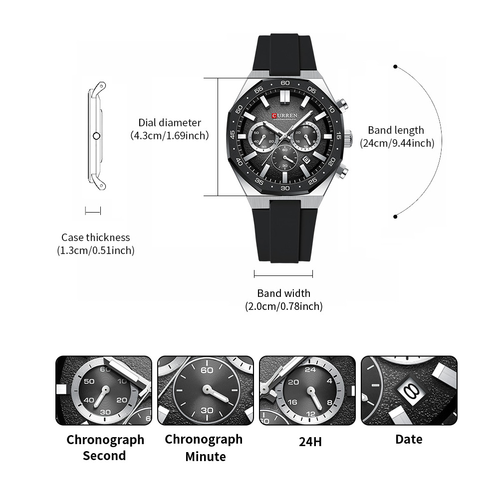 CURREN Modny Męski Zegarek Spo – Mens Fashion Watch recenzja i cena