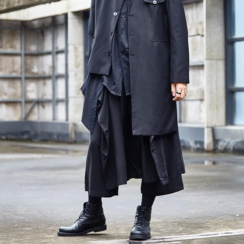 Gotyckie ciemne spodnie Y2k z  – Mens Fashion Trends 2026 recenzja i cena